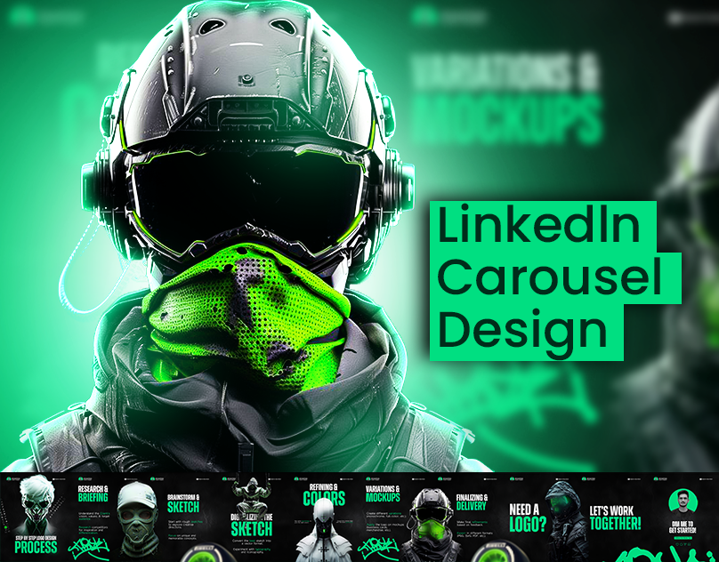Logo Design Process Linkedln Carousel carousel design graphic design modern design