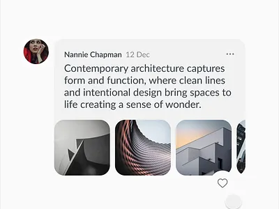 Media assets gallery & like in a comment animation assets carrousel church comment faith gallery gradient images like non profit reaction scroll share sharing social swipe thumbnail ui ux