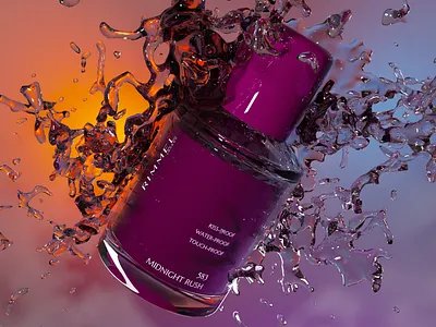 Midnight Rush – Liquid Elegance 3d 3d render 3d simulation 3dmodeling 3drender blender creative composition motion graphics product presentation visualization
