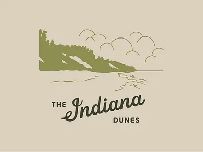 The Indiana Dunes brand identity branding commercial illustration custom illustration cutom type design graphic graphic design graphicdesign graphicdesigner illustration merch graphic midwest midwest park national park nature nature illustration state park tshirt graphic type design