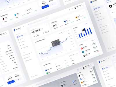 Stockwise - Dashboard clean dashboard design designer dipa inhouse exchange graphic design money payment stock transaction ui uidesign ux uxdesign wallet web web app web design website