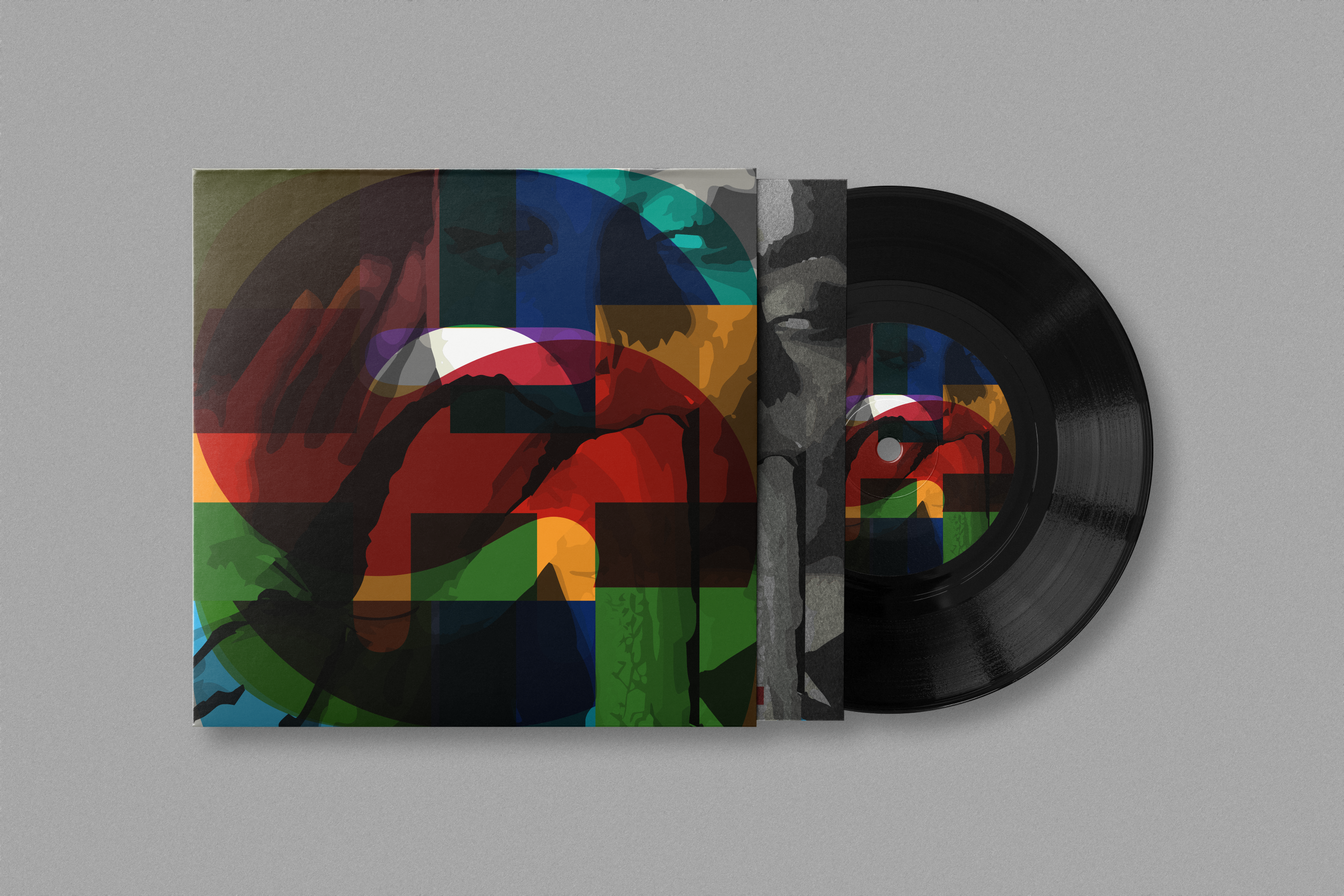 Secret 7 - Celeste abstract album cover graphic design illustration music secret 7 single typography vinyl