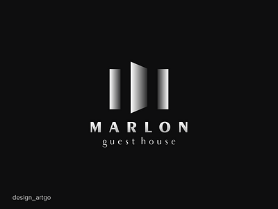 Marlon branding design flat illustration logo logos m m logo minimal monogram simple typography ui vector