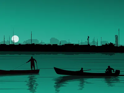 Middle East Sunset app illustration city evening illustration iraq middle east nature illustration network night sky skyline sunset tower vector website illustration