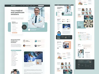 Medical Healthcare Design Concept creative design healthcare hospital inspiration medical minimal services ui web website