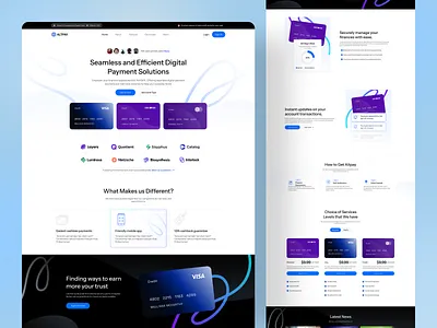Virtual Credit Card Landing Page branding credit card website design landingpage productdesign ui ux webdesign website website ui