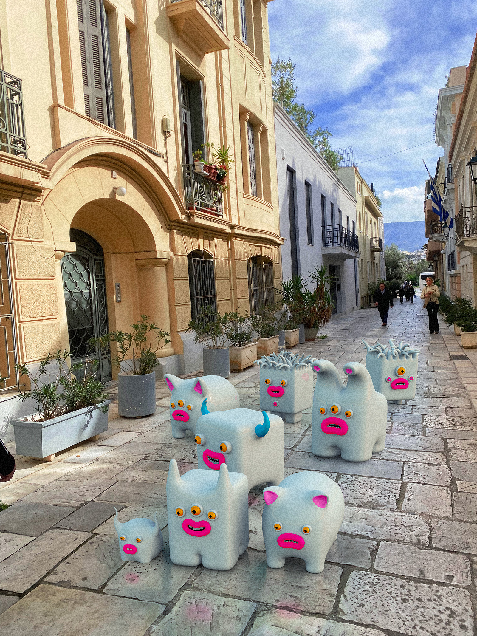 Example of Monsters Tourists in Athens