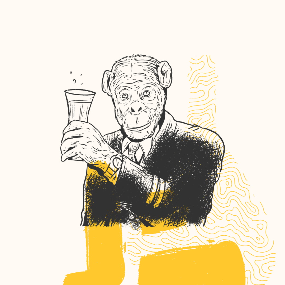 Pale Ale ale art beer cartoon character chango character design chimp drawing drink drank illustration monkey pale ale