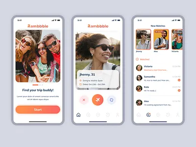 Rambbble mobile app design mobile mobile app ui ux