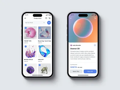Tramkam - List NFT app design ios kit mobile nft template tramkam ui