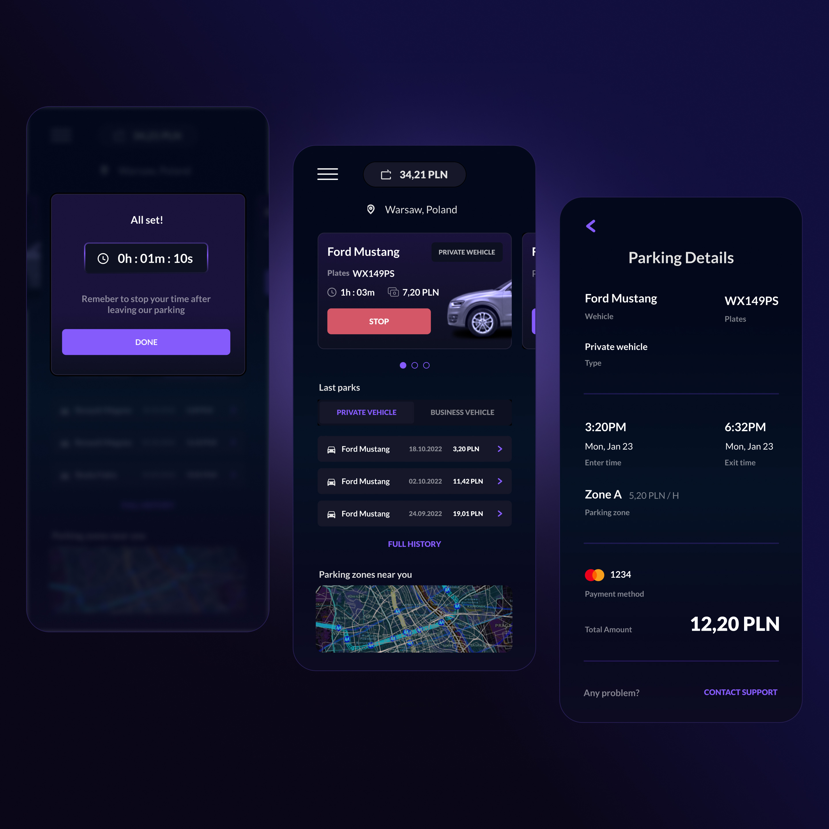 MobiParking Mobile App app mobile app mobile design ui ux ux research