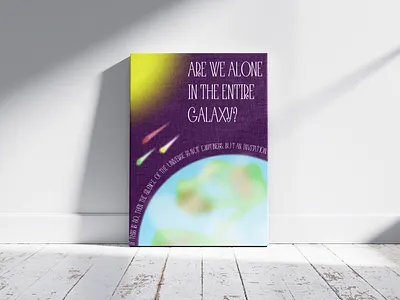 Invitation in the Silence design figma galaxy graphic design illustration space typography