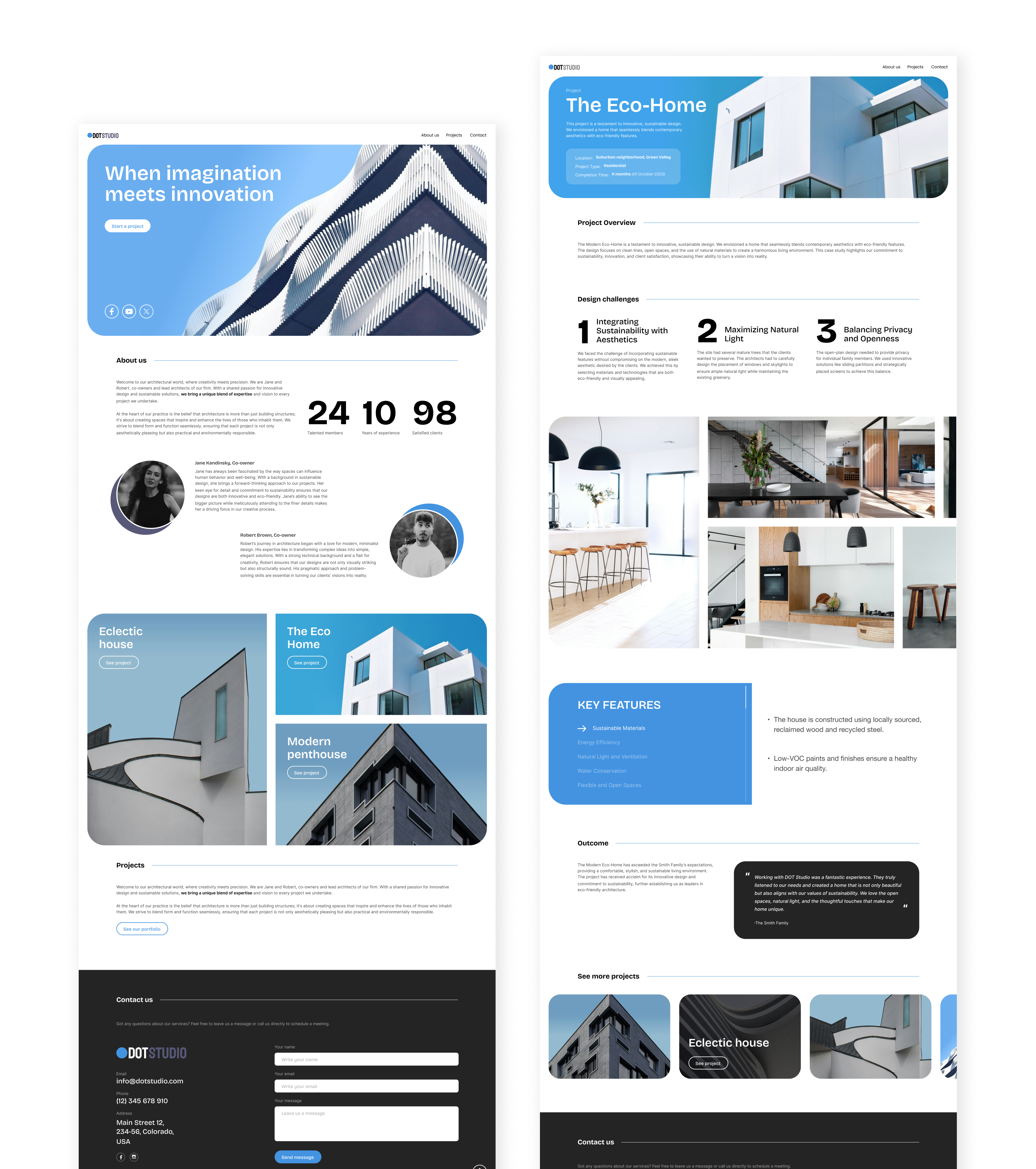 Dot Studio Website no code development ui uiux ux web design webflow wesbite