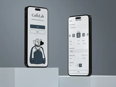 CoffeLab - mobile app (MVP) design figma mobile mobile app mvp ui ui design ux ux research