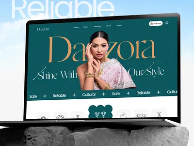 Presenting our latest jewelry website landing page design jewelry landing page ui