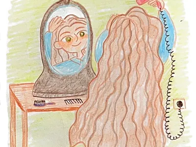 Postcard illustration sketch