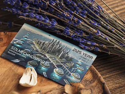 Postcard from the Future: Solnechnograd, Year 2125 design figma future graphic design typography