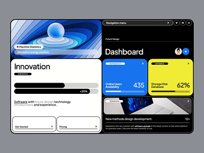 Future - Website Concept blog cms concept design future grid minimalist modern portfolio ui ux web design website