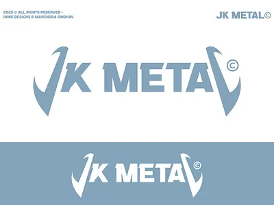 JK metal typography logo-logo-brand logo-design- typography brand brand logo branding dubai graphic design icon industry industry logo logo logo design metal logo minimal minimal logo modern modern logo new timeless typography typography design typography logo