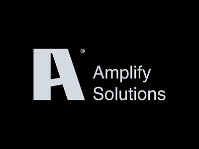 Amplify Solutions a lettermark blockchain branding crypto cryptocurrency design letter a lettermark logo logotype minimalism simple symbol vector