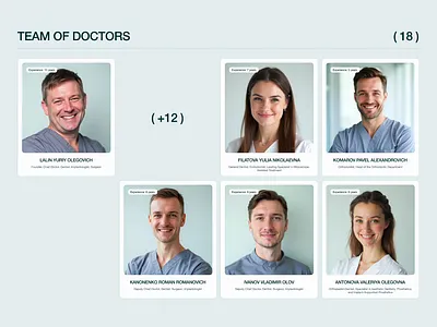 VERBA - Team of doctors branding button card cards design clinic dental dental clinic design doctor graphic design hover motion graphics team team of doctors ui ux webdesign