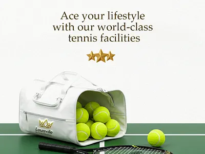 Tennis Facility Flyer Design 1 branding graphic design logo