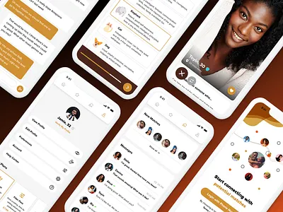 Melanin Matchmaker - Culture-Led Dating App app design app ui black dating app clean design clean ui dating app melanin mobile app mobile app design mobile design modern app modern ui ui uidesign uiux uiux design ux design