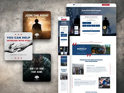 Social Ads & Landing Page // Mighty Oaks adverstising graphic design marketing