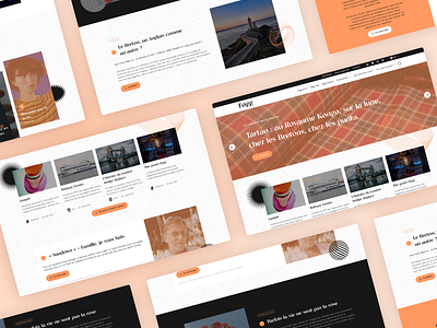 Blog and magazine article black blog magazine new news orange post read reading square ui ux