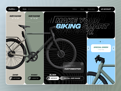 Biking Website Ui bicycle biking body cycling entertainment gaming health identity physique product product design riding sports sports management stamina startup website team web design website ui wellness
