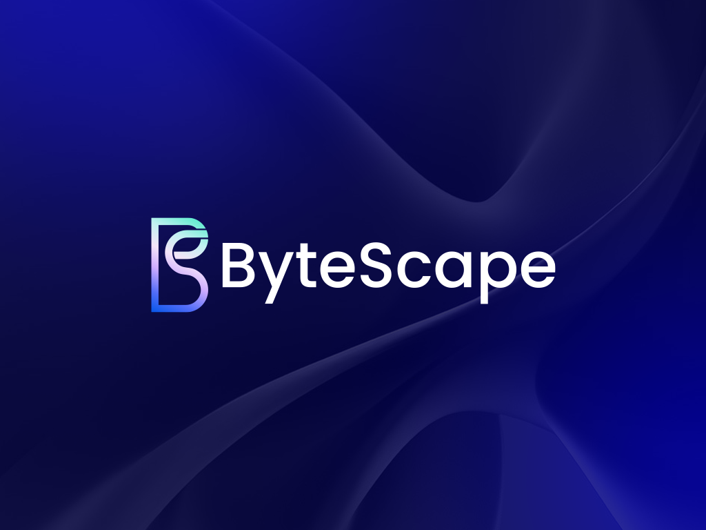 ByteScape Logo Design b logo branding creative logo custom logo icon letter logo logo modern s logo