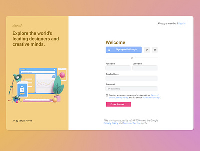 Sign up Page design figma login signin signup ui uiux webdesign webite