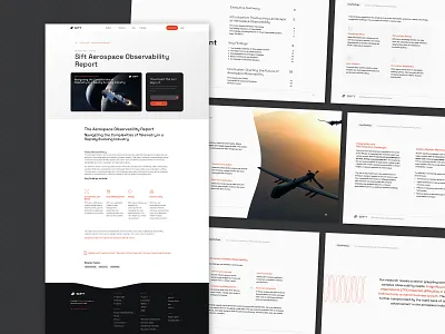 Sift Aerospace Observability Report aerospace agency graphic design report startup