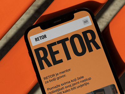 RETOR - Web Design bold branding design digital elementor minimalist typography ui web web design wordpress