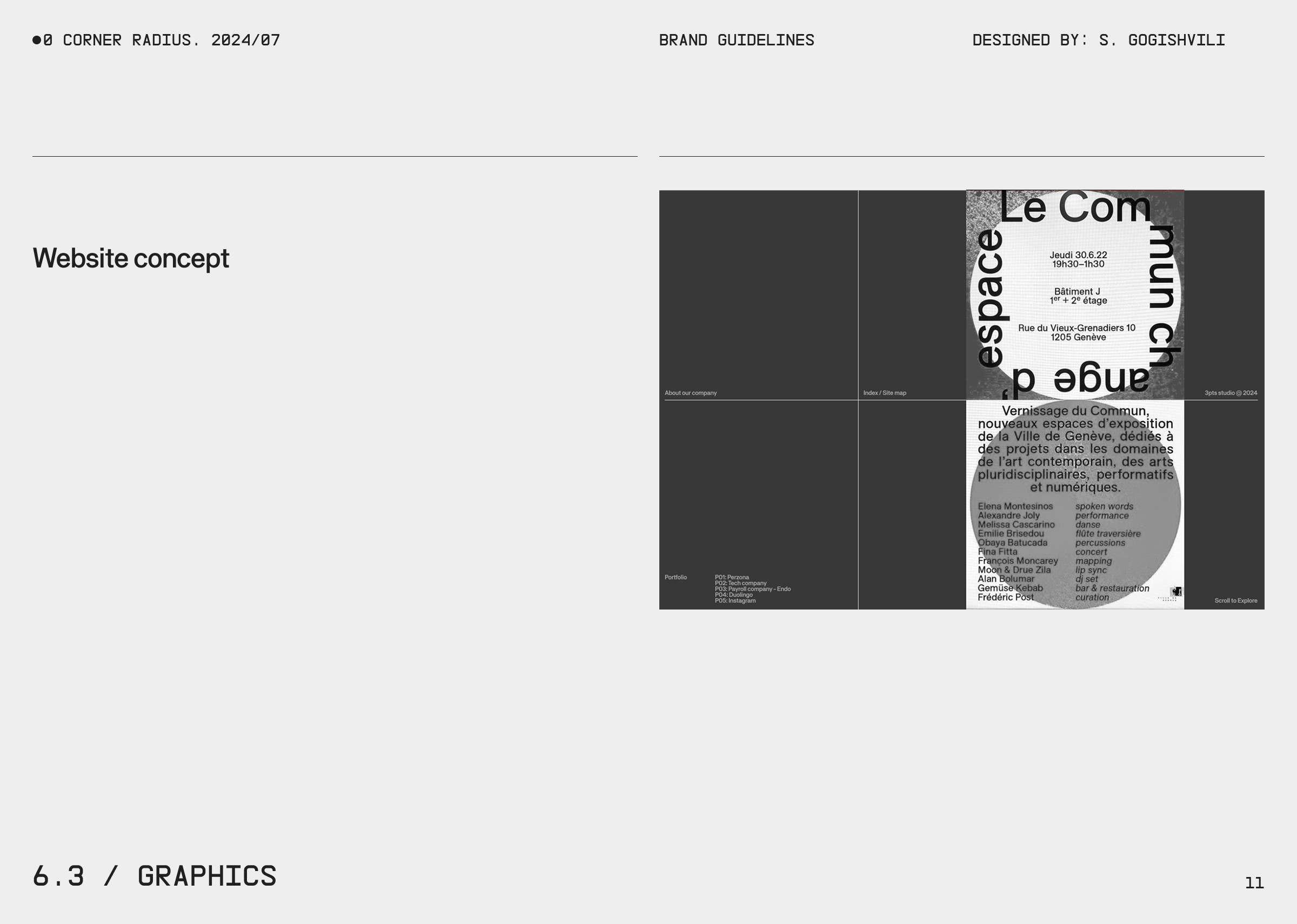 0.CR / Brand Guideline blog branding concept design illustration logo typography ui ux website