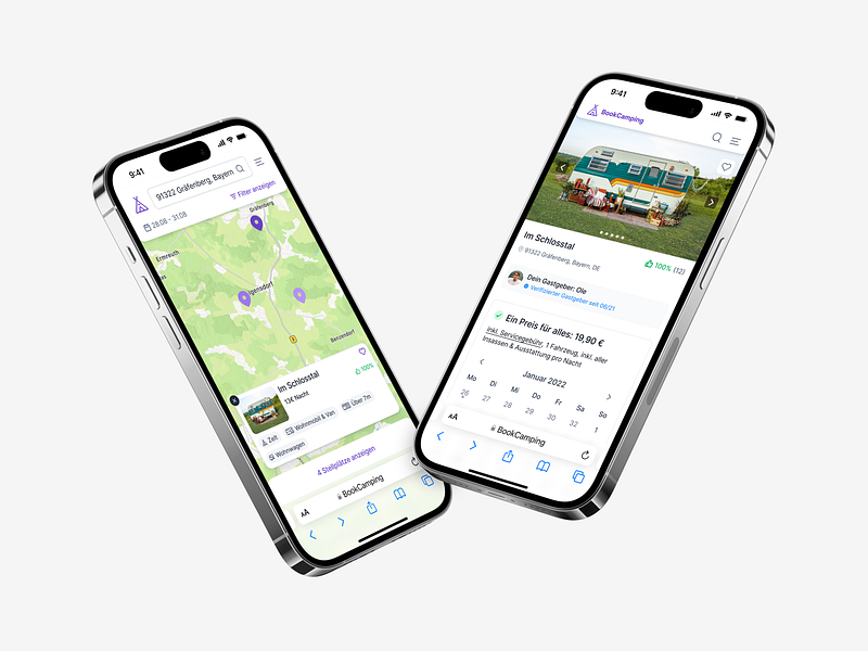 🏕️ Redesign for Camping Platform app booking clean ui mobile mobile first platform responsive ui ux