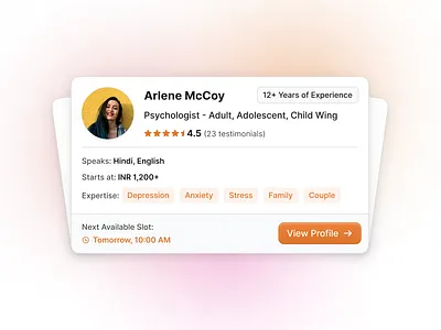 Profile Card branding mobile profile card ui ui design