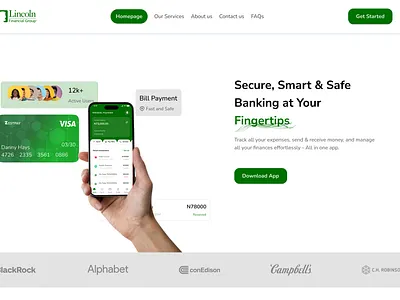 Fintech Startup Hero Section fintech hero section light mode web design website