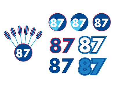 Race Number Concepts adobe ai blue brand branding concept design graphic design hawaii illustration illustrator kauai logo logo design number ocean paddle photoshop red retro vector
