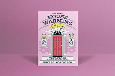 Pink Modern House Warming Invitation house warming invitation landing page modern pink