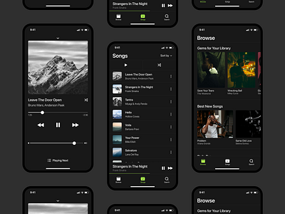 Music app app design music song