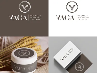 VACA – Elegant & Minimal Logo for a Premium Skincare Brand brand aesthetic