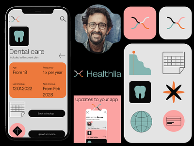 Healthlia Branding branding design health app illustration logo typography ui ux