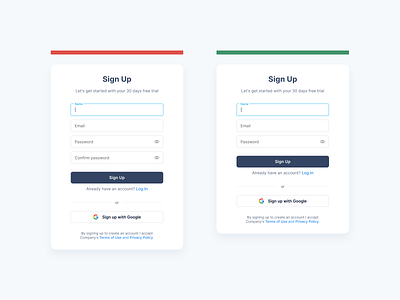 Sign-up Forms: password confirmation case study clear confirmation design designinspiration dribbble form forms login minimal password productdesigner sergushkin sign up signup typography ui ux web website