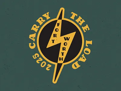 Lightning Bolt - Carry The Load brand and identity design lighting logo logo design military