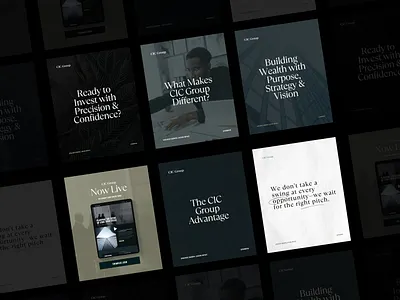 CIC Group - Investment Banking brand identity clean ui corporate design creative direction dark ui enterprise design finance design investment website landing page minimalist design modern design professional ui strategic design typography focused ui design user centered design ux design visual storytelling web design