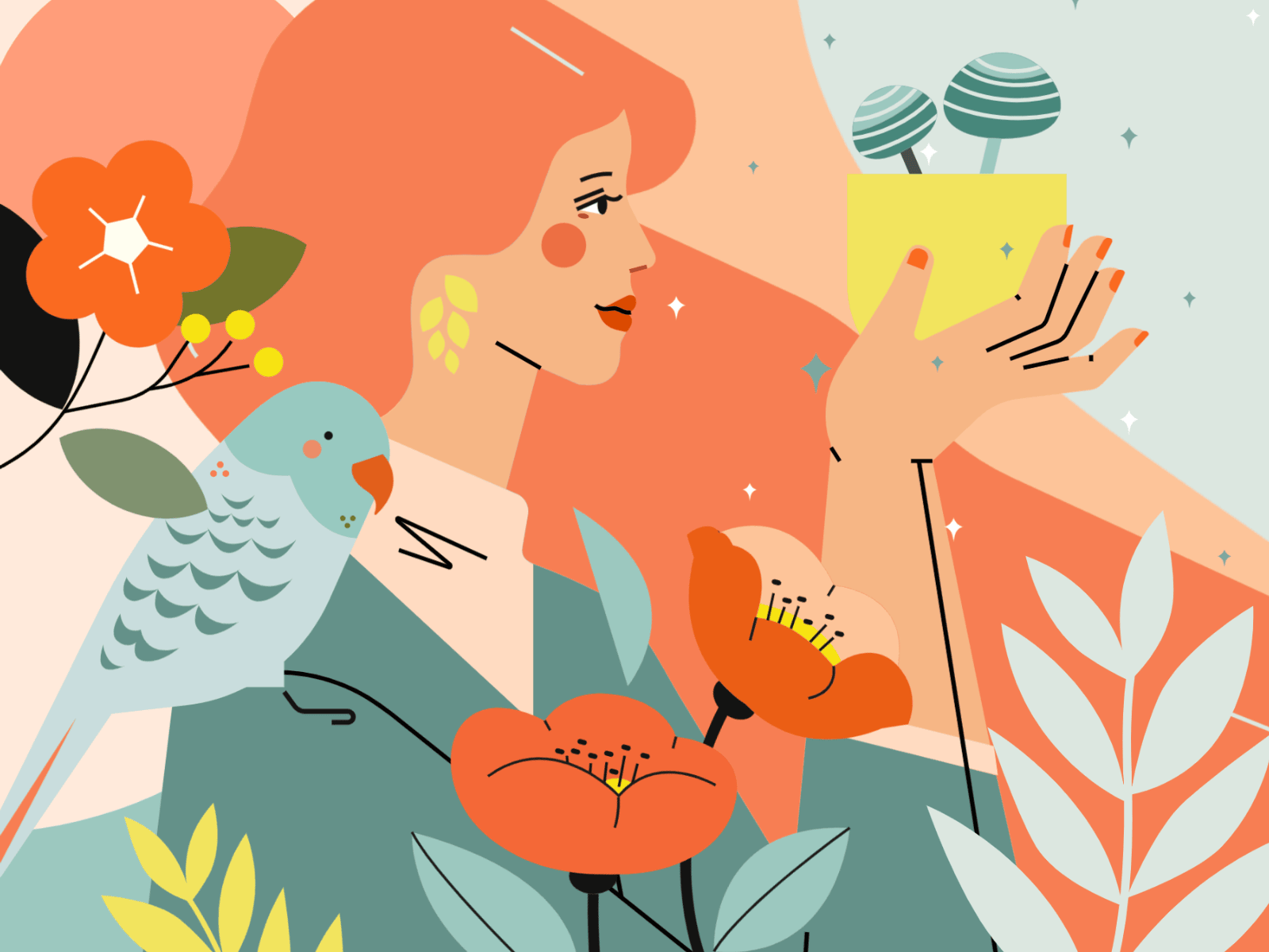 Example of Flat Illustration Design