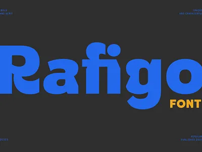 Rafigo Font branding decorative design display font food graphic design groovy headline logotype modern font new font sans sans serif summer type typeface typography unique font wide font