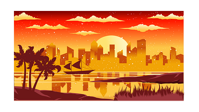 Sunset Voyage design graphic design illustration illustrator