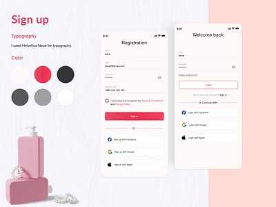 Sign up app dailyuichallenge design figma ui